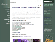 Tablet Screenshot of lavender-farm.co.za